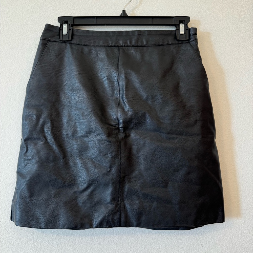 Topshop Faux leather Skirt - size 4
